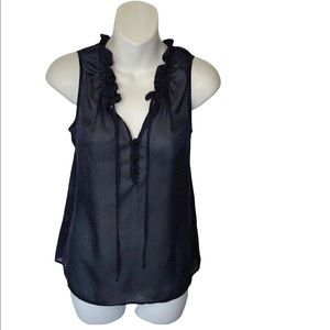 Loft Women's Sleeveless Sexy Top Shirt, Tunic, Lightweight Navy in Extra Small